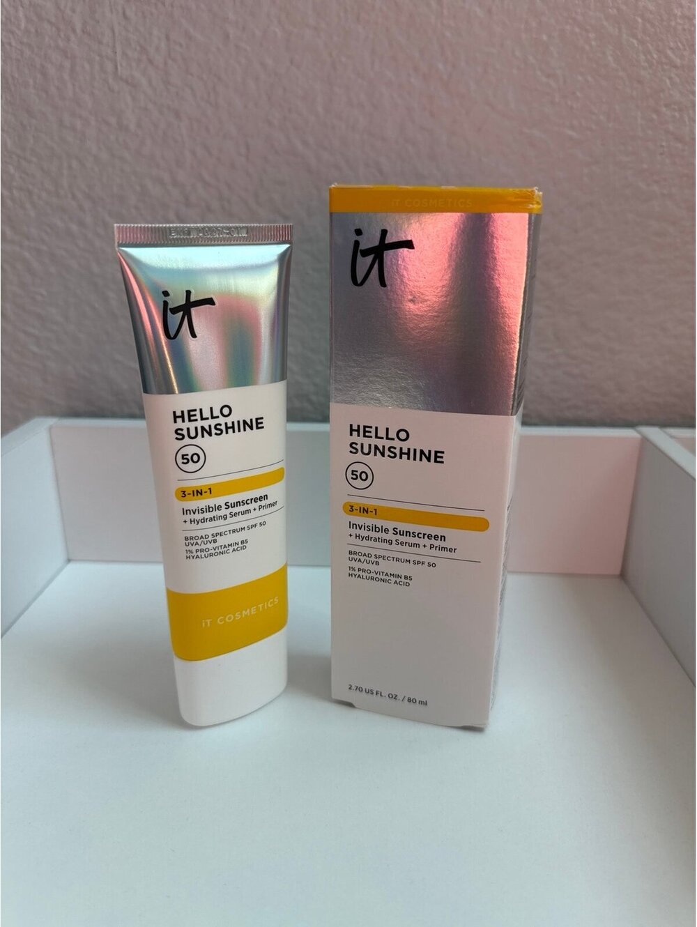 IT Cosmetics HELLO SUNSHINE INVISIBLE SUNSCREEN FOR FACE SPF 50 80ml